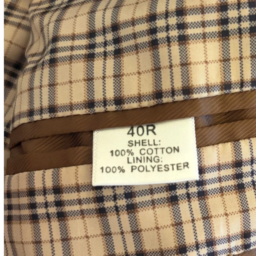 Saddlebred Mens Brown Corduroy Blazer 40R Sports Coat Jacket Cotton Academia
